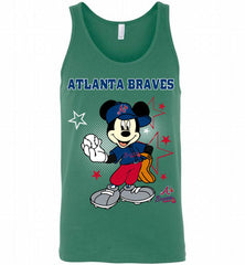 Atlanta Braves Mickey Mouse Disney Super Star Tank - zezetee