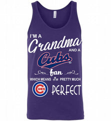 I'M A Grandma And A Chicago Cubs Fans Gift Tank - zezetee