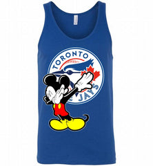 Disney Mickey Mouse Dabbing Toronto Blue Jays Tank - zezetee
