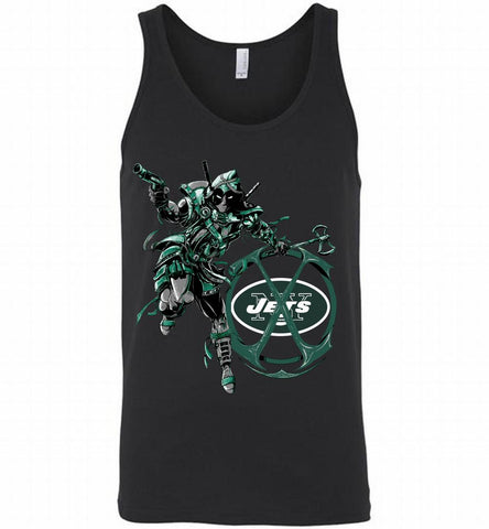 Deadpool Assassin New York Jets Fan Tank - zezetee