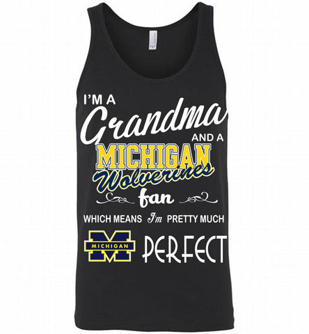 I'M A Grandma And A Michigan Wolverines Fan Tank - zezetee