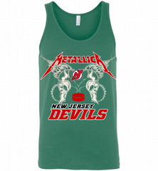 Metallica New Jersey Devils Logo Tank - zezetee