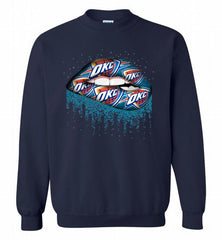 Lip Oklahoma City Thunder Crewneck Sweatshirt - zezetee