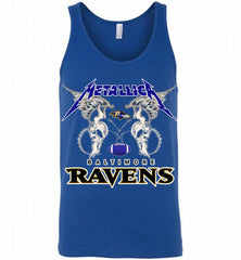 Metallica Baltimore Ravens Logo Tank - zezetee