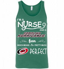 I'M A Nurse And A Carolina Hurricanes Fans Gift Tank - zezetee