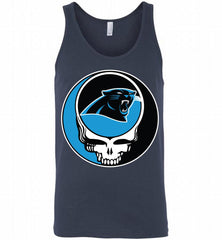 Carolina Panthers Grateful Dead Logo Band Tank - zezetee