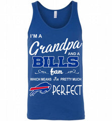 I'M A Grandpa And A Buffalo Bills Pretty Much Perfect Tank - zezetee