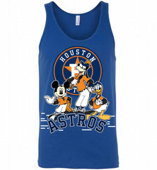 Mickey Goofy Donald Houston Astros Teams Tank - zezetee