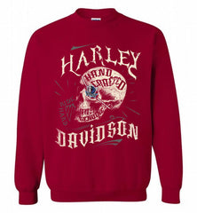 HARLEY DAVIDSON SKULL Dallas Mavericks Crewneck Sweatshirt - zezetee