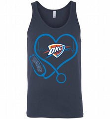 Nurse Heartbeat Love Oklahoma City Thunder Tank - zezetee