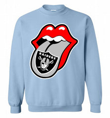 Oakland Raiders  x The Rolling Stones Logo Crewneck Sweatshirt - zezetee
