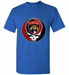 NHL TEAM FLORIDA PANTHERS X GRATEFUL DEAD LOGO BAND Shirt - zezetee