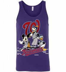 Mickey Goofy Donald Washington Nationals Teams Tank - zezetee