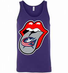 Columbus Columbus Blue Jackets  x The Rolling Stones Logo Tank - zezetee