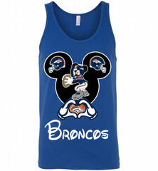 DENVER BRONCOS GIFT FANS MIKEY DISNEY GIFT Tank - zezetee