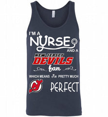 I'M A Nurse And A New Jersey Devils Fans Gift Tank - zezetee