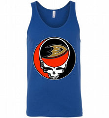 NHL TEAM ANAHEIM DUCKS X GRATEFUL DEAD LOGO BAND Tank - zezetee