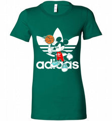 ADIDAS BASKETBALL MICKEY MOUSE DISNEY SPORTS Bella Ladies Tee - zezetee