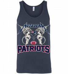 Metallica New England Patriots Logo Tank - zezetee