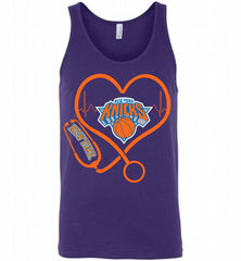 Nurse Heartbeat Love New York Knicks Tank - zezetee