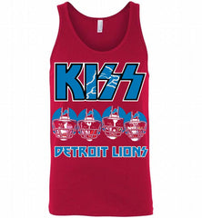 Kiss Detroit Lions Logo Tank - zezetee
