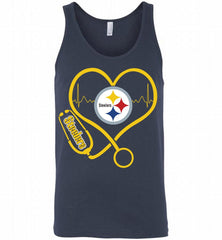 Nurse Heartbeat Pittsburgh Steelers Tank - zezetee