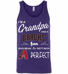 I'M A Grandpa And A Arizona Diamondbacks Fans Gift Tank - zezetee