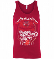 Metallica Skull Snake Chicago Bulls Tank - zezetee