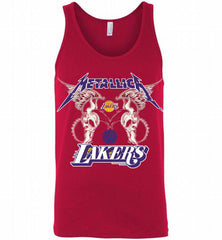 Metallica Los Angeles Lakers Logo Tank - zezetee
