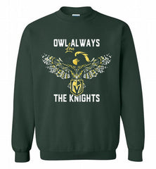OWL ALWAYS LOVE THE VEGAS GOLDEN THE KNIGHTS Crewneck Sweatshirt - zezetee