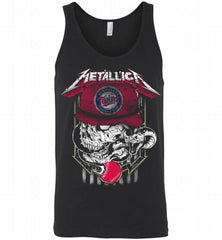 Metallica Skull Minnesota Twins Logo Tank - zezetee