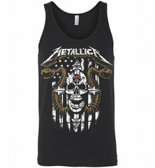 Metallica Snake Skull Florida Panthers Logo Tank - zezetee