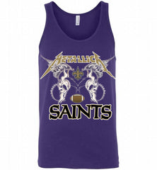Metallica New Orleans Saints Logo Tank - zezetee