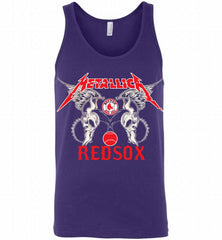 Metallica Boston Red Sox Logo Tank - zezetee