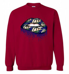 Lip Utah Jazz Crewneck Sweatshirt - zezetee