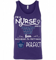I'M A Nurse And A Toronto Maple Leafs Fans Gift Tank - zezetee