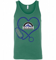 Nurse Heartbeat Colorado Rockies Tank - zezetee