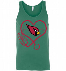 Nurse Heartbeat Arizona Cardinals Tank - zezetee