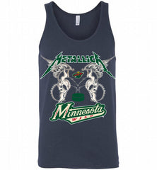 Metallica Minnesota Wild Logo Tank - zezetee