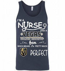 I'M A Nurse And A Vegas Golden Knights Fans Gift Tank - zezetee