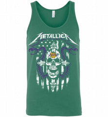 Metallica Snake Skull Los Angeles Lakers Logo Tank - zezetee