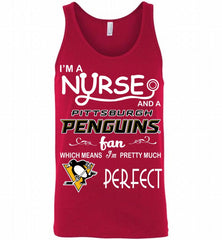 I'M A Nurse And A Pittsburgh Penguins Fans Gift Tank - zezetee
