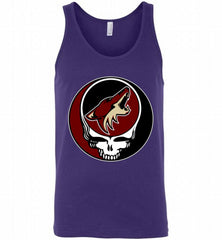 NHL TEAM ARIZONA COYOTES X GRATEFUL DEAD LOGO BAND Tank - zezetee
