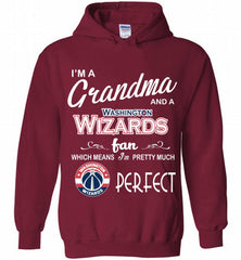 I'M A Grandma And A Washington Wizards Fans Perfect Hoodie - zezetee