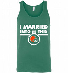 I MARRIED INTO THIS CLEVELAND BROWNS GIFT Tank - zezetee