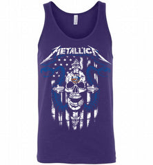 Metallica Snake Skull New York Islanders Logo Tank - zezetee