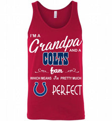 I'M A Grandpa And A Indianapolis Colts Pretty Much Perfect Tank - zezetee
