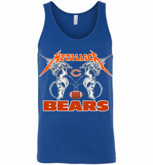 Metallica Chicago Bears Logo Tank - zezetee