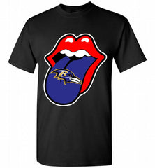 Baltimore Ravens  x The Rolling Stones Logo Shirt - zezetee
