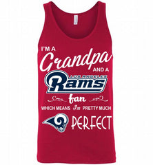 I'M A Grandpa And A Los Angeles Rams Pretty Much Perfect Tank - zezetee